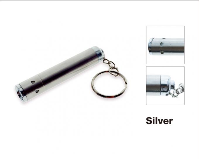 টিউব আকৃতি স্টেইনলেস স্টীল রৌপ্য UV আলো 3xLR44 (AG13) প্রফুল ধাক্কা বাটন রিং উপহার প্রচার প্রিমিয়াম জন্য কিচেন হালকা নেতৃত্বে