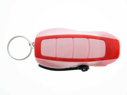 মিনি আকার Keychain ডায়নামো LED টর্চলাইট প্লাস্টিক উপাদান 80 * 44 * 25mm
