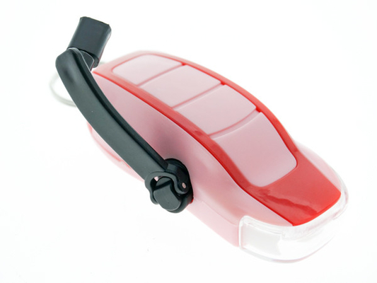 মিনি আকার Keychain ডায়নামো LED টর্চলাইট প্লাস্টিক উপাদান 80 * 44 * 25mm