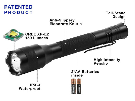 150 Lumens স্টাইলাস নেতৃত্বাধীন টর্চলাইট, উচ্চ উজ্জ্বল নেতৃত্বে পকেট পেন লাইট